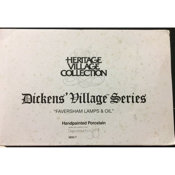 Dept 56 Dickens Village "Faversham Lamps & Oil" Lights Up - Picture 7 of 8